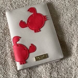 Kate Spade Gray and Red Wallet with Playful Appliqué